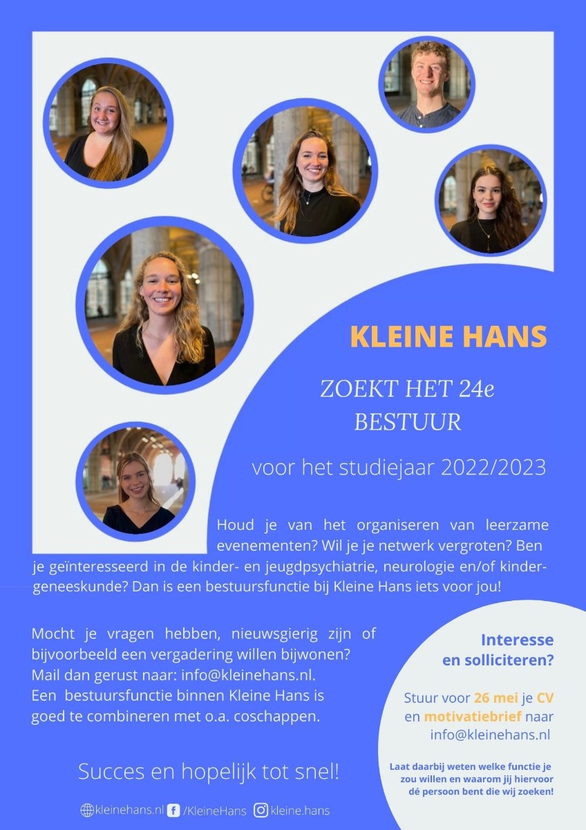 Bericht Kleine Hans: Nieuw bestuur gezocht! bekijken